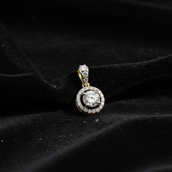 IGI Certified Lab Grown Diamond Round-Cut Cluster Pendant Necklace — 14K/18K Solid Gold, Adjustable Chain