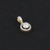 IGI Certified Lab Grown Diamond Round-Cut Cluster Pendant Necklace — 14K/18K Solid Gold, Adjustable Chain