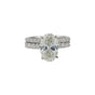 IGI Certified Lab Grown Diamond Oval Halo Ring, 0.79ct tw — 14K/18K Solid Gold
