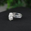 IGI Certified Lab Grown Diamond Oval Halo Ring, 0.79ct tw — 14K/18K Solid Gold