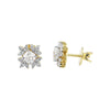 IGI Lab Grown Diamond Round Cluster Stud Earrings — Solid Gold, 0.44ct T.W.