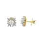 IGI Lab Grown Diamond Round Cluster Stud Earrings — Solid Gold, 0.44ct T.W.