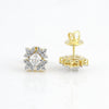 IGI Lab Grown Diamond Round Cluster Stud Earrings — Solid Gold, 0.44ct T.W.