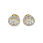 IGI Lab Grown Diamond Round Cluster Stud Earrings — Solid Gold, 0.33ct T.W.