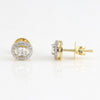 IGI Lab Grown Diamond Round Cluster Stud Earrings — Solid Gold, 0.33ct T.W.