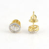 IGI Lab Grown Diamond Round Cluster Stud Earrings — Solid Gold, 0.33ct T.W.