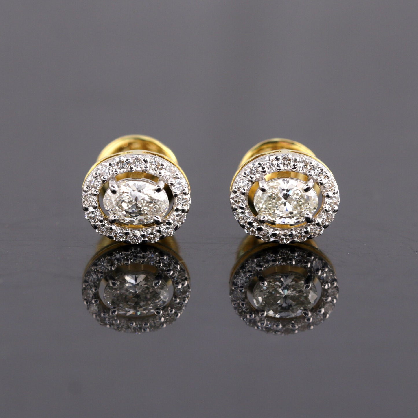 IGI Lab Grown Diamond Round Cluster Stud Earrings — Solid Gold, 0.33ct T.W.