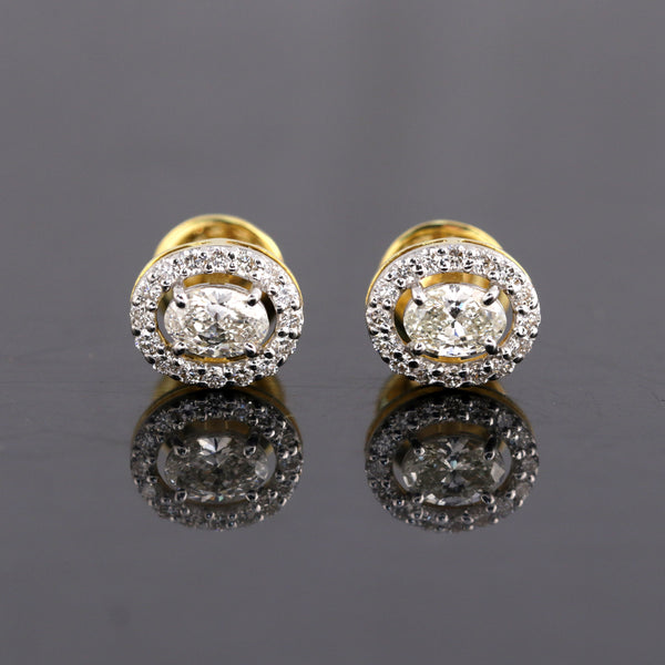 IGI Lab Grown Diamond Round Cluster Stud Earrings — Solid Gold, 0.33ct T.W.
