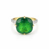 IGI Certified Lab Grown Emerald Cushion-Cut Diamond Halo Ring — 9K/14K Solid Gold