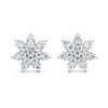 IGI Certified Lab Grown Diamond Round-Cut Pave Cluster Ring — 14K/18K Solid Gold