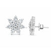 IGI Certified Lab Grown Diamond Round-Cut Pave Cluster Ring — 14K/18K Solid Gold