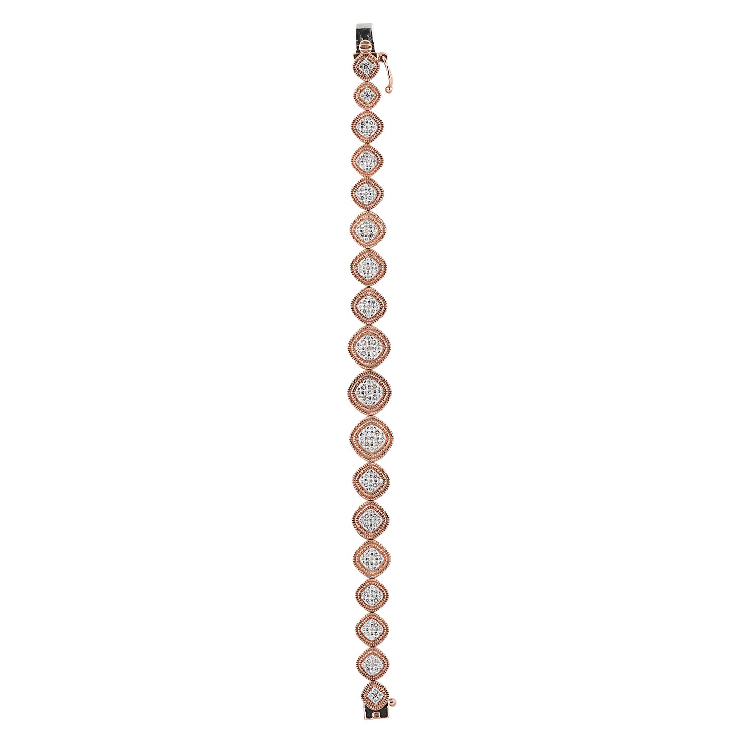 IGI Certified Lab Grown Diamond Pavé Tennis Bracelet — 14K/18K Solid Gold, 3 Carat