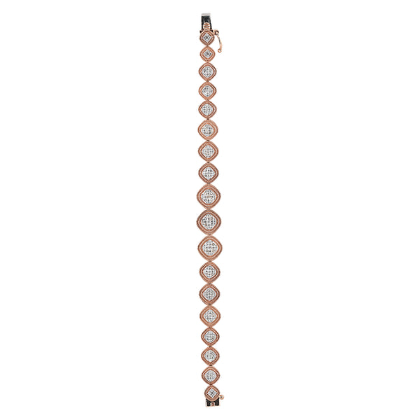 IGI Certified Lab Grown Diamond Pavé Tennis Bracelet — 14K/18K Solid Gold, 3 Carat