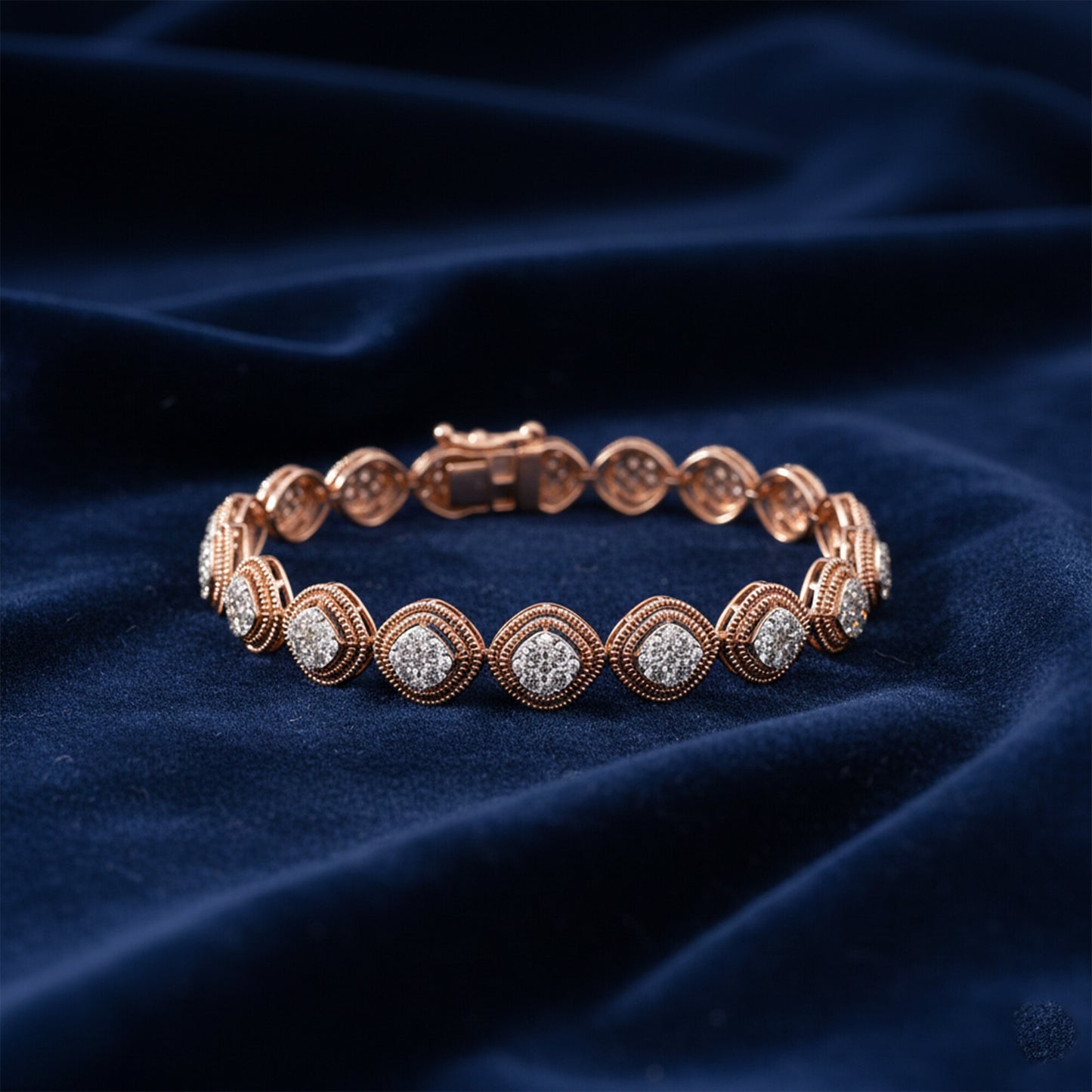 IGI Certified Lab Grown Diamond Pavé Tennis Bracelet — 14K/18K Solid Gold, 3 Carat