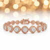 IGI Certified Lab Grown Diamond Pavé Tennis Bracelet — 14K/18K Solid Gold, 3 Carat