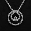 IGI Certified Lab Grown Diamond Round-Cut Pave Cluster Pendant Necklace — 18K Solid Gold, Adjustable Chain