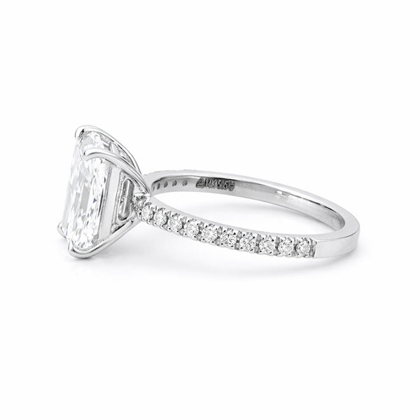 IGI Certified Lab Grown Diamond Emerald-Cut Ring — Solid 14K and 18K Gold