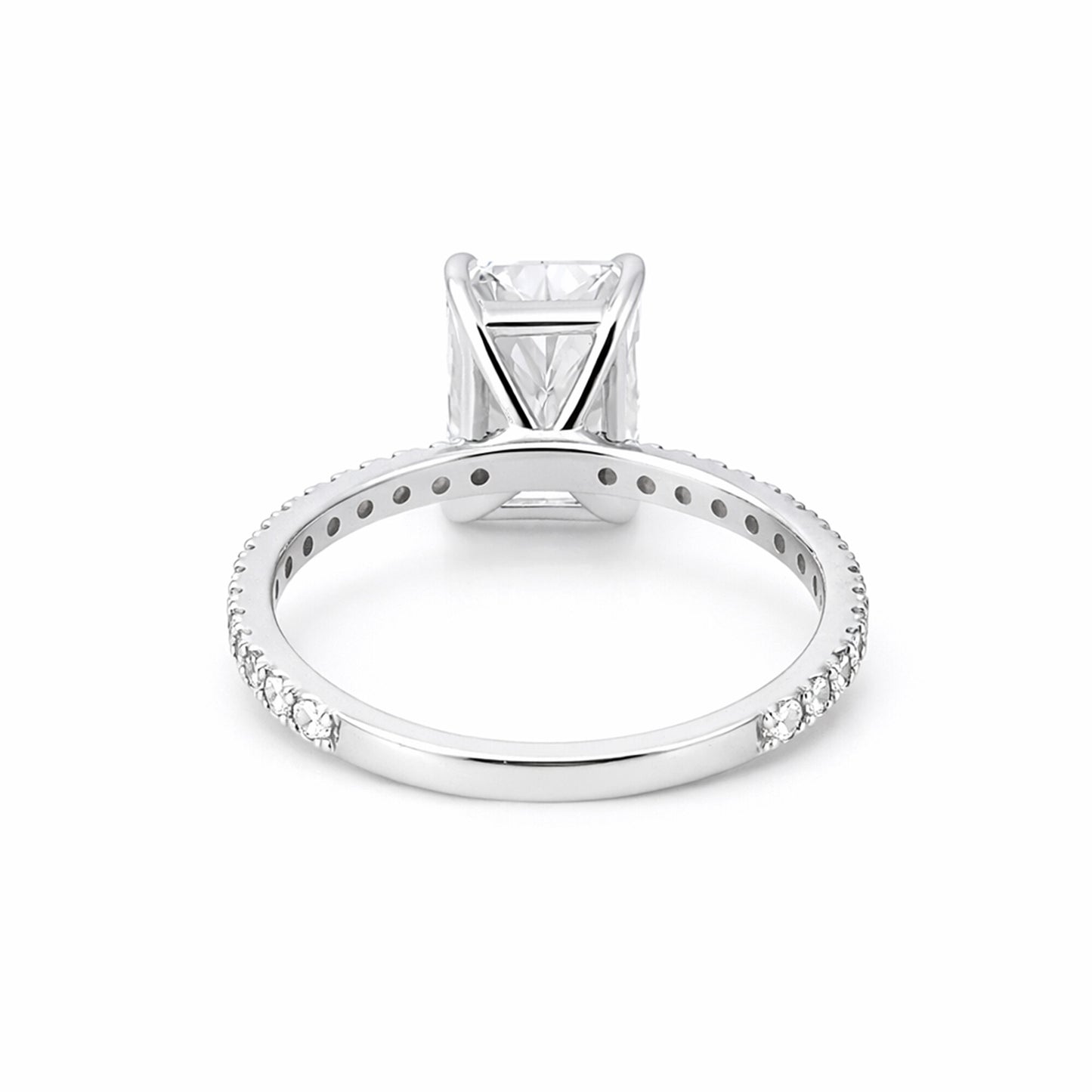 IGI Certified Lab Grown Diamond Emerald-Cut Ring — Solid 14K and 18K Gold