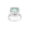 IGI Certified Lab Grown Fancy Green Diamond Asscher-Cut Ring — Solid 14K and 18K Gold