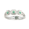 IGI Certified Lab Grown Emerald All-Stone Tennis Bracelet — 14K/18K Solid Gold, 17.47 Carat