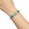 IGI Certified Lab Grown Emerald All-Stone Tennis Bracelet — 14K/18K Solid Gold, 17.47 Carat