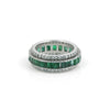 GIA Certified Natural Emerald Round-Cut Diamond Pave Halo Ring — 14K/18K Solid Gold