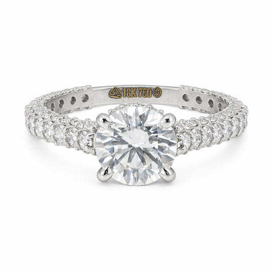 IGI Certified Lab Grown Diamond Round-Cut Ring — Solid 14K and 18K Gold