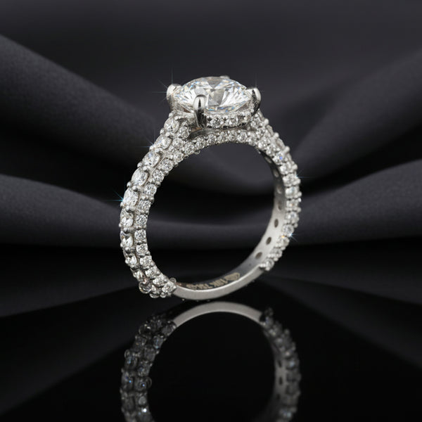 IGI Certified Lab Grown Diamond Round-Cut Ring — Solid 14K and 18K Gold