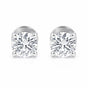 Lab Grown Diamond Accent Round Stud Earrings — Solid 14K / 18K Gold