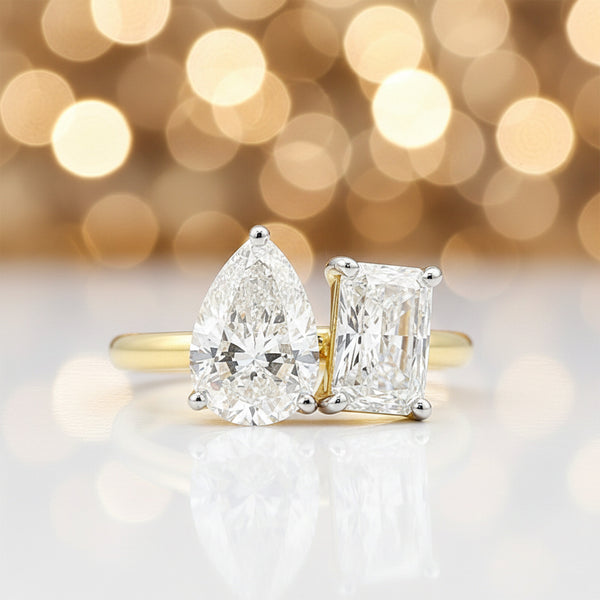 IGI Certified Lab Grown Diamond Emerald-Cut Ring — Solid 14K and 18K Gold