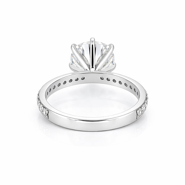 IGI Certified Lab Grown Diamond Round-Cut Ring — Solid 14K and 18K Gold