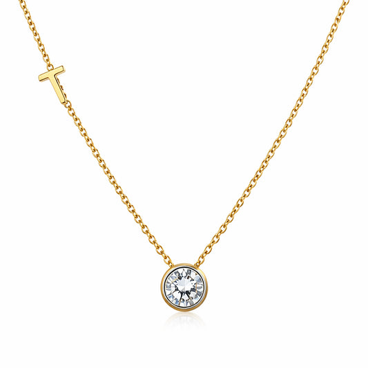IGI Certified Lab Grown Diamond Round-Cut Solitaire Pendant Necklace — 14K/18K Solid Gold, Adjustable Chain