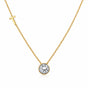 IGI Certified Lab Grown Diamond Round-Cut Solitaire Pendant Necklace — 14K/18K Solid Gold, Adjustable Chain
