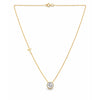 IGI Certified Lab Grown Diamond Round-Cut Solitaire Pendant Necklace — 14K/18K Solid Gold, Adjustable Chain