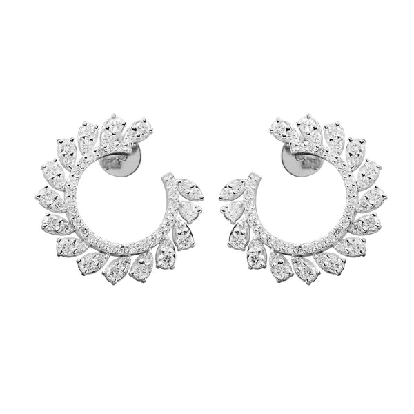 IGI Lab Grown Diamond Solitaire Stud Earrings — 1.32ct T.W., Solid 18K Gold