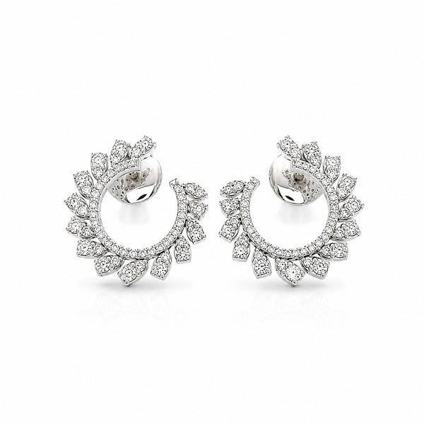 IGI Lab Grown Diamond Solitaire Stud Earrings — 1.32ct T.W., Solid 18K Gold