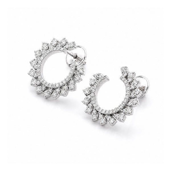 IGI Lab Grown Diamond Solitaire Stud Earrings — 1.32ct T.W., Solid 18K Gold