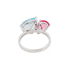 IGI Certified Lab Grown Topaz Pear-Cut Diamond Halo Ring — 14K/18K Solid Gold