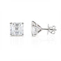 IGI Certified Lab Grown Asscher-Cut Diamond Stud Earrings — 14K/18K Solid Gold
