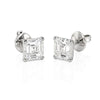IGI Certified Lab Grown Asscher-Cut Diamond Stud Earrings — 14K/18K Solid Gold