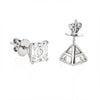 IGI Certified Lab Grown Asscher-Cut Diamond Stud Earrings — 14K/18K Solid Gold