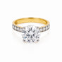 IGI Certified Lab Grown Diamond 0.3ct Round Petite Halo Ring — 18K Solid Gold