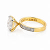 IGI Certified Lab Grown Diamond 0.3ct Round Petite Halo Ring — 18K Solid Gold