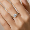 IGI Certified Lab Grown Diamond 0.3ct Round Petite Halo Ring — 18K Solid Gold