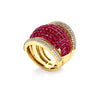 IGI Certified Lab Grown Diamond 4.64ct Round 289-Stone Pavé Cocktail Ring — 14K/18K Solid Gold