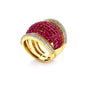 IGI Certified Lab Grown Diamond 4.64ct Round 289-Stone Pavé Cocktail Ring — 14K/18K Solid Gold