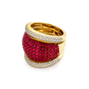 IGI Certified Lab Grown Diamond 4.64ct Round 289-Stone Pavé Cocktail Ring — 14K/18K Solid Gold