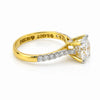 IGI Certified Lab Grown Diamond 0.425ct Round Halo Cluster Ring — 14K/18K Solid Gold