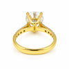 IGI Certified Lab Grown Diamond 0.425ct Round Halo Cluster Ring — 14K/18K Solid Gold
