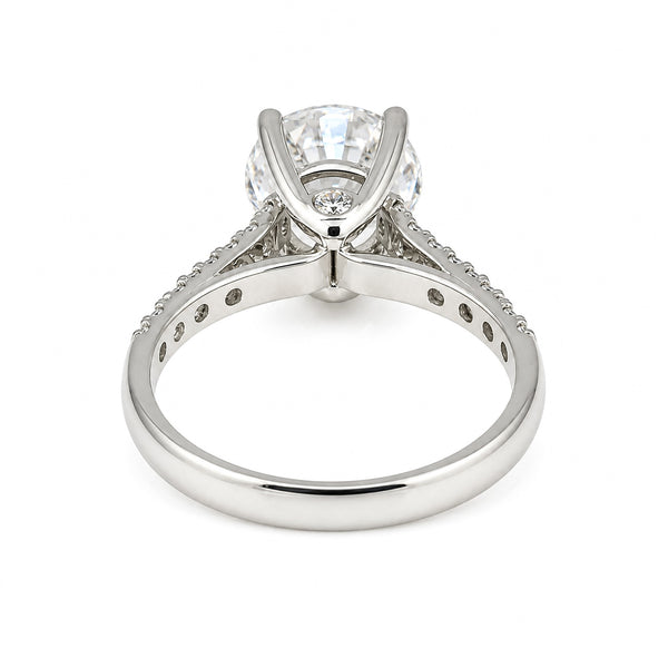 IGI Certified Lab Grown Diamond 0.427ct Round Halo Cluster (Refined) Ring — 14K/18K Solid Gold
